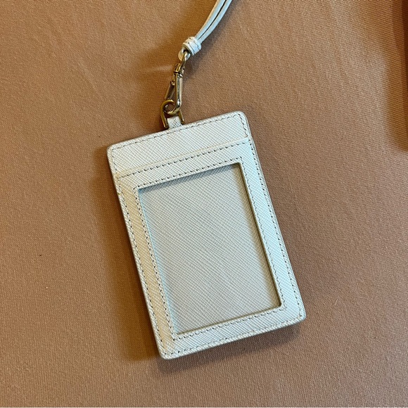 Prada Badge Holder in Lipstick print - Picture 3 of 7